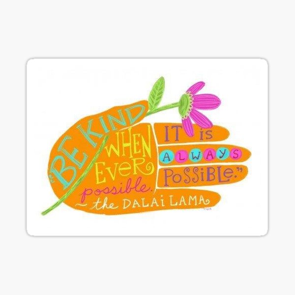 Item preview, Be kind and be mindful  designed and sold by DonnaJoy.