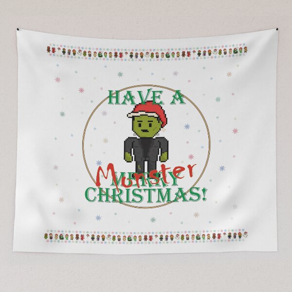 Item preview, Have A Monster Christmas Pixel Frankenstein Monster! designed and sold by gkillerb.