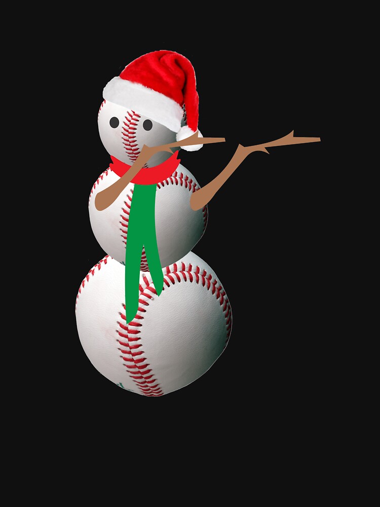 Discover Dabbing Baseball Snowman Classic T-Shirt