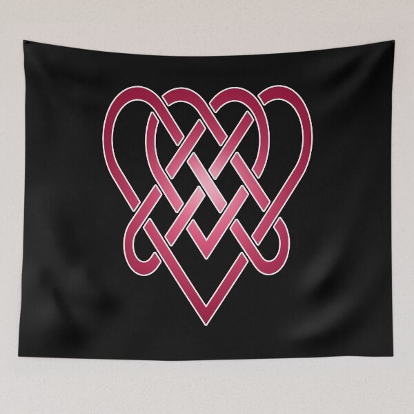 Item preview, Celtic Knot Double Heart Knotwork Design designed and sold by C0SMICALCHEMY.