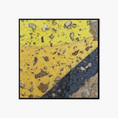Bright Yellow and Black Art Board Print