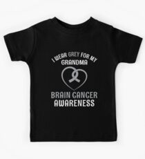 I Wear Grey For My Grandma Kids Tee