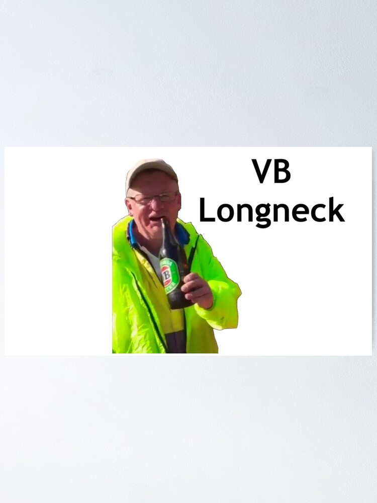 Vb Longneck Meme Poster By Jimmystuff Redbubble - roblox long neck meme