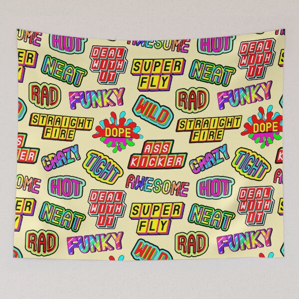 Item preview, Funky pattern #09 (dope, straight fire, funky, hot, deal with it, crazy, awesome, etc) designed and sold by InnaPoka.