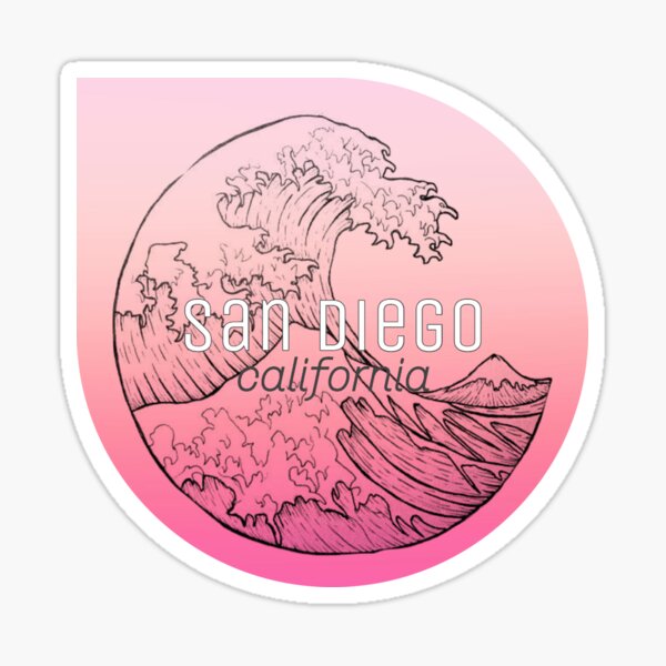 Aperçu de l'œuvre Vague en forme de larme à San Diego créée et vendue par swaygirls.
