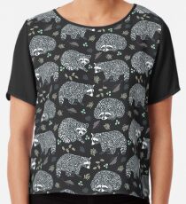 Raccoons! Design 42 / 365 Days of Design Chiffon Top