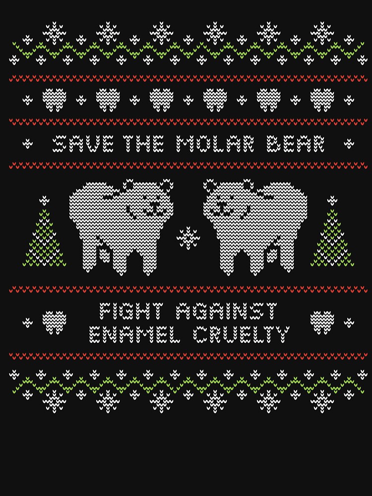 Thumbnail 7 von 7, Pullover, Hässlicher Weihnachtsstrickjacke Molar Bear Dental designt und verkauft von shamstudio.