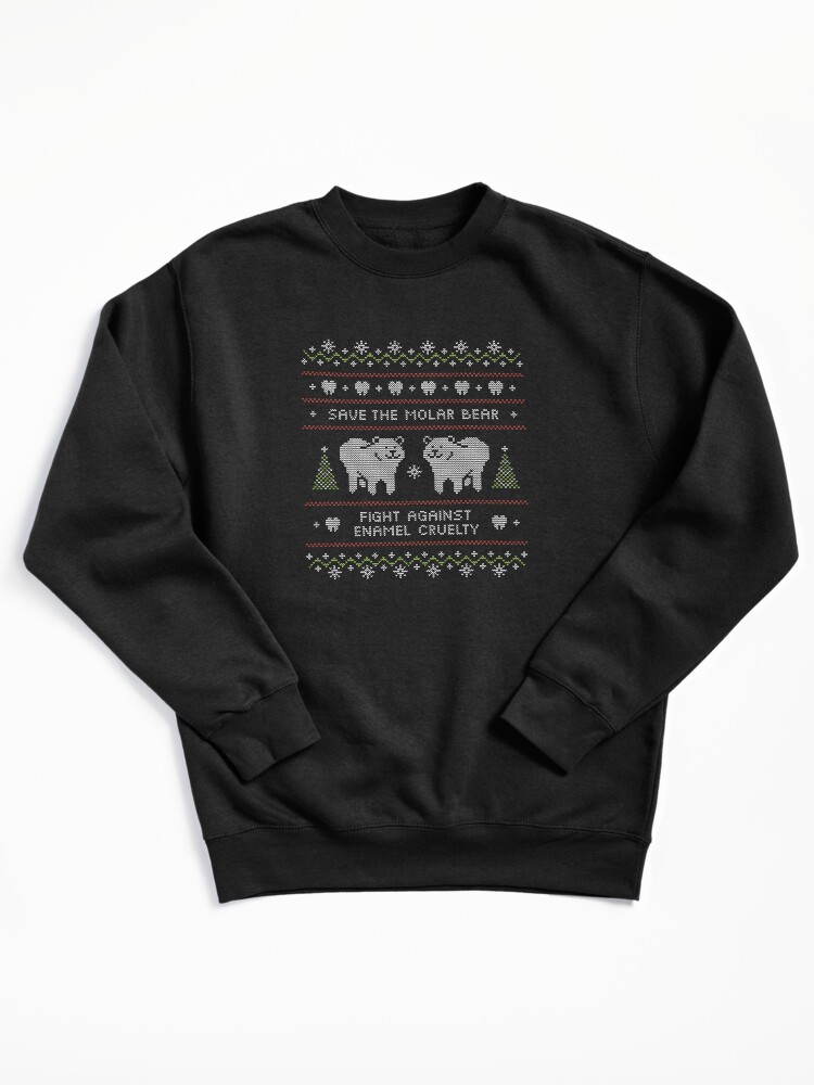 Thumbnail 2 von 7, Pullover, Hässlicher Weihnachtsstrickjacke Molar Bear Dental designt und verkauft von shamstudio.