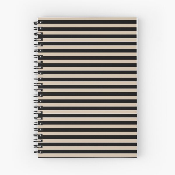 Item preview, Dark Vanilla Brown and Black Horizontal Stripes designed and sold by ColorPatterns.