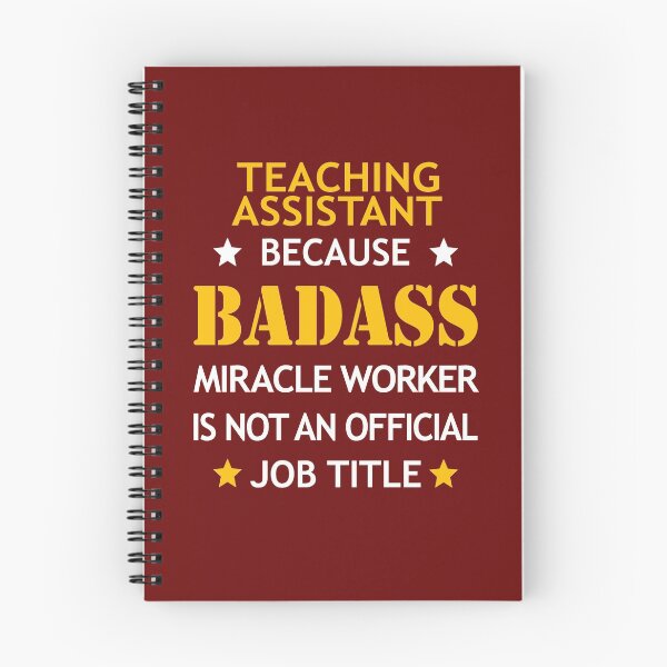 Aperçu de l'œuvre Assistant d'enseignement Badass anniversaire drôle cadeau cool de Noël créée et vendue par smily-tees.