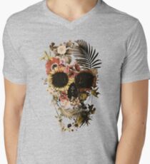 Garden Skull Light V-Neck T-Shirt