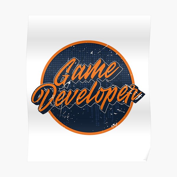 Game Developerer Logo Poster