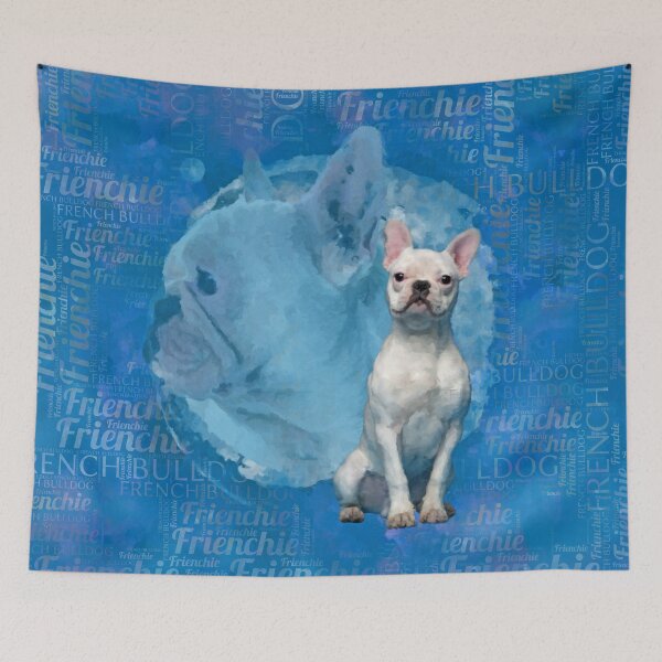 Item preview, White French Bulldog - Frenchie Dog designed and sold by k9printart.
