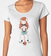 Strickende Meditation 2 Premium Rundhals-Shirt