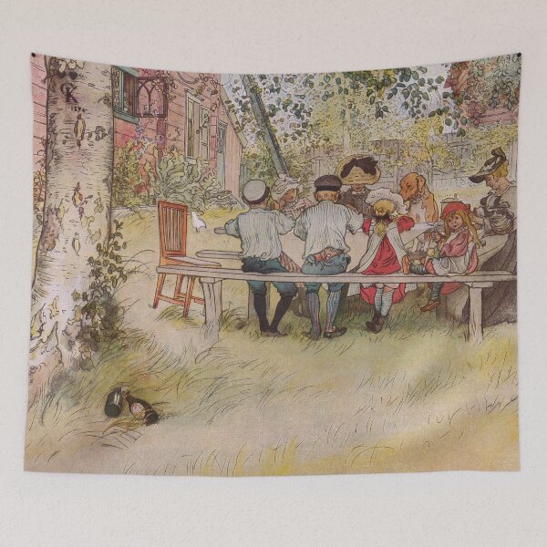 Item preview, Breakfast under the big birch - Carl Larsson designed and sold by themasters.