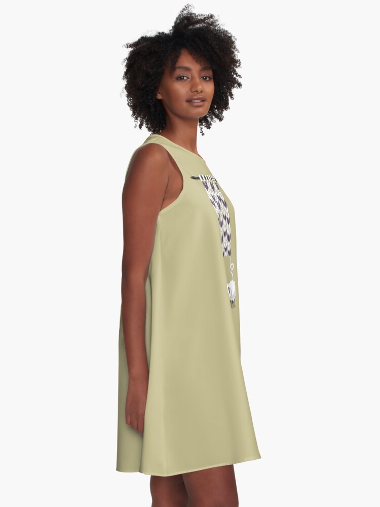 Alternate view of Wool Scarf A-Line Dress