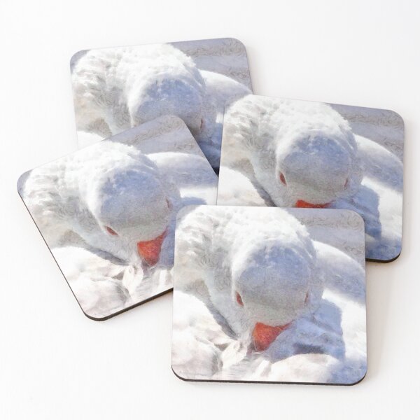 Item preview, White Duck Preening Art designed and sold by taiche.