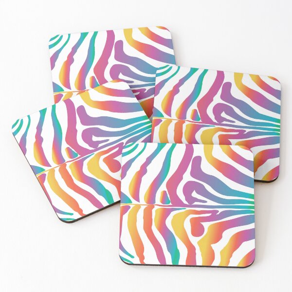 Item preview, Zebra Rainbow Stripes Pattern POP ART Abstract Trendy Design Fashion Gifts Summer Collection designed and sold by sofiartmedia.