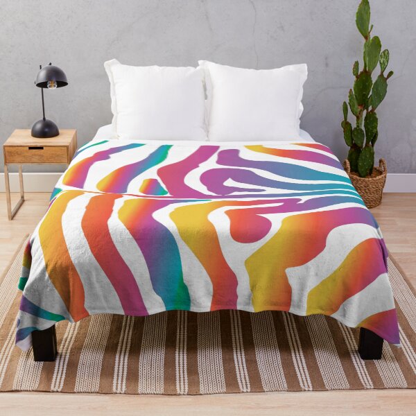 Item preview, Zebra Rainbow Stripes Pattern POP ART Abstract Trendy Design Fashion Gifts Summer Collection designed and sold by sofiartmedia.