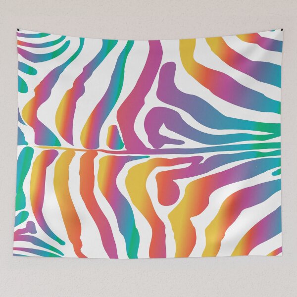 Item preview, Zebra Rainbow Stripes Pattern POP ART Abstract Trendy Design Fashion Gifts Summer Collection designed and sold by sofiartmedia.