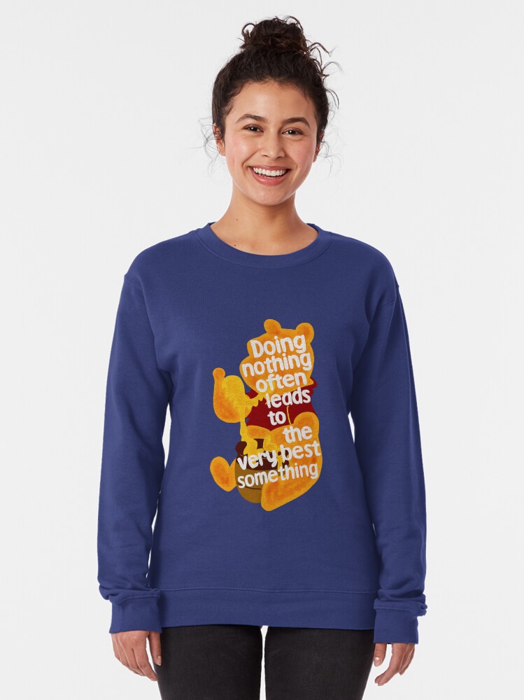 Vista alternativa de Sudadera sin capucha Haciendo nada oso