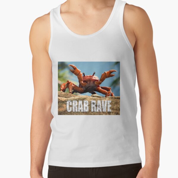 Crab Rave Tank Tops Redbubble - crab rave roblox oof sound id