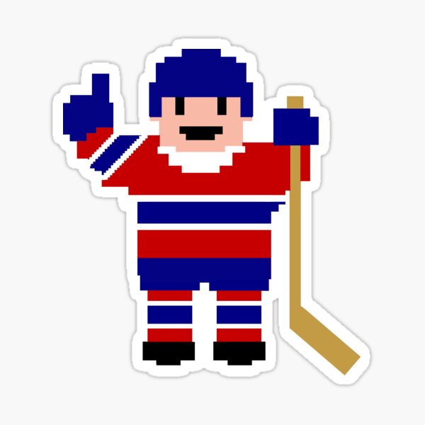 Montreal Hockey Player Sticker