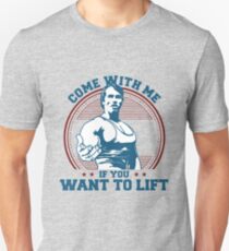 komm mit mir wenn du heben willst Slim Fit T-Shirt