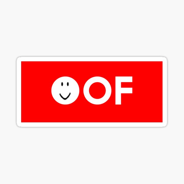 Roblox Noob Oof Stickers Redbubble - oof roblox meme stickers redbubble