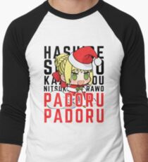 SABER NERO -CHRISTMAS PADORU PADORU Men's Baseball ¾ T-Shirt