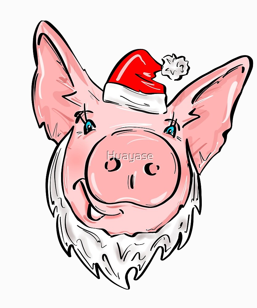 Cochon De La Terre Santa 2019 Bonne Année Drôle Porc Porker
