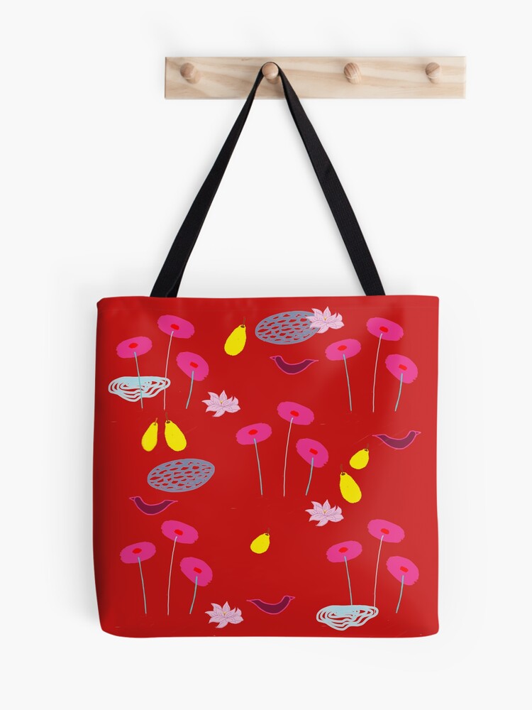 Art Tote Bag // Flowers / Birds / Nature / Colors