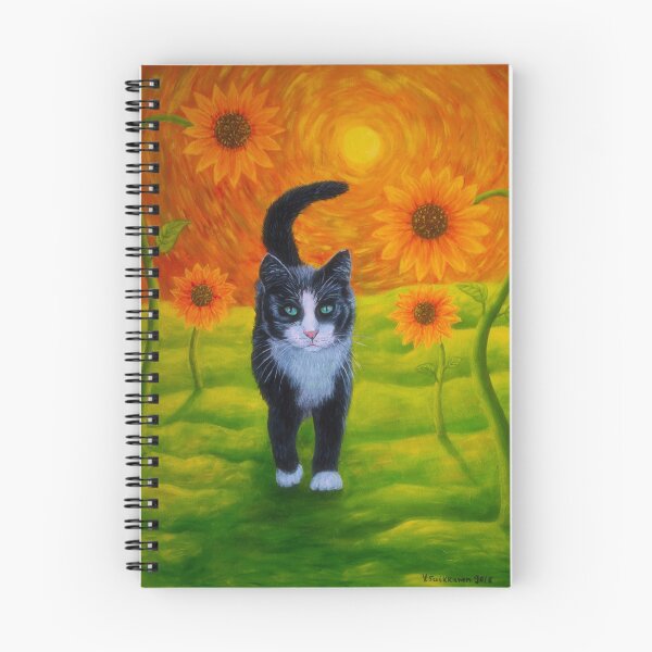 Item preview, Cat and Sunflowers designed and sold by Veikko  Suikkanen.