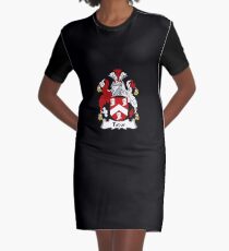 Tudor Coat of Arms - Family Crest Shirt Graphic T-Shirt Dress