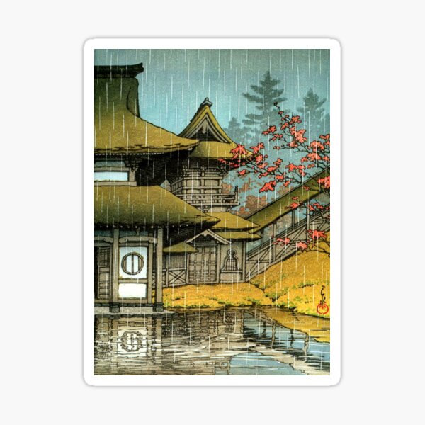 Item preview, Classic japanese temple painting  designed and sold by RBEnt.