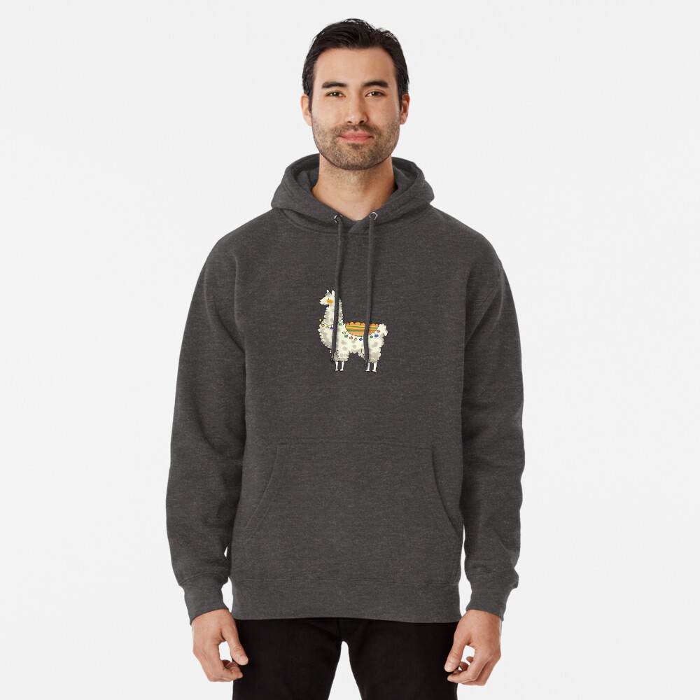 "Cute llama doodle" Pullover Hoodie by CuteCartoon Redbubble