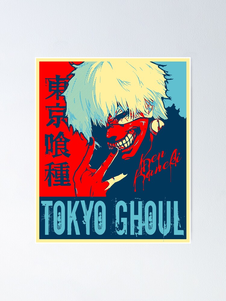 Tokyo Ghoul Ken Kaneki Name Dripping Poster By Vgraphicdesigns Redbubble