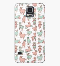 Pastel colors cartoon alpaca llamas herd Case/Skin for Samsung Galaxy