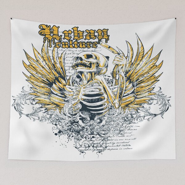 Item preview, Skeleton Wings Urban Culture designed and sold by leen12 Art Designs Prints.