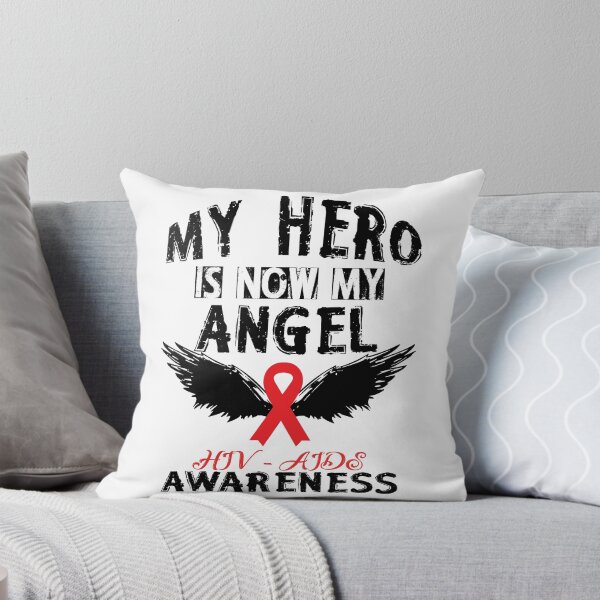 Item preview, My Hero Is Now My Angel - HIV Aids Awareness designed and sold by SmartStyle.