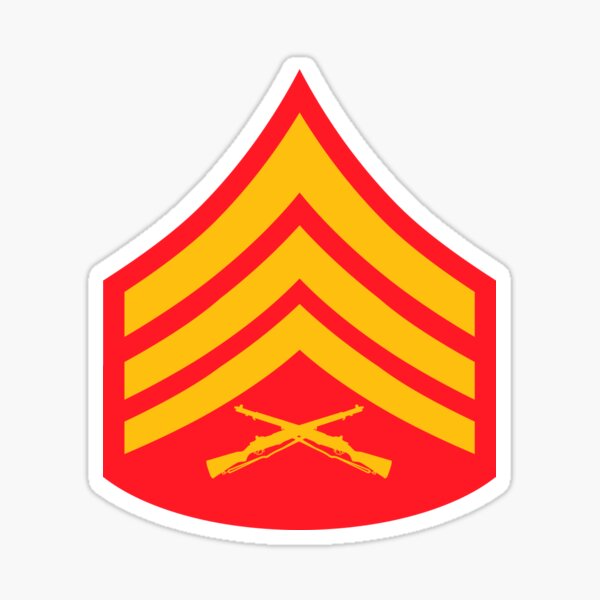 USMC INSIGNIA - SERGENT Sticker