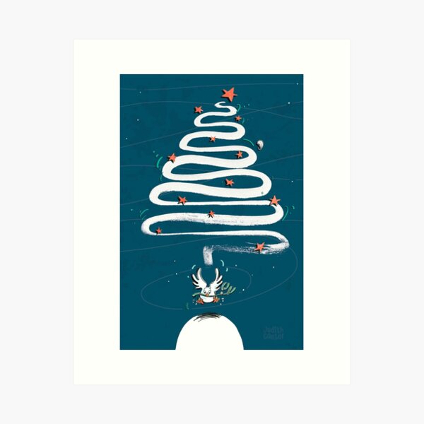 Friedenstaube Weihnachten – dunkel Kunstdruck