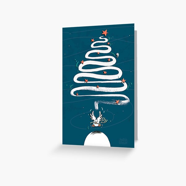 Friedenstaube Weihnachten – dunkel Grußkarte