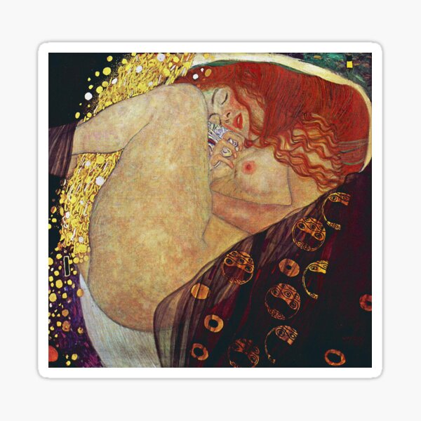 Gustav Klimt Danaë Sticker