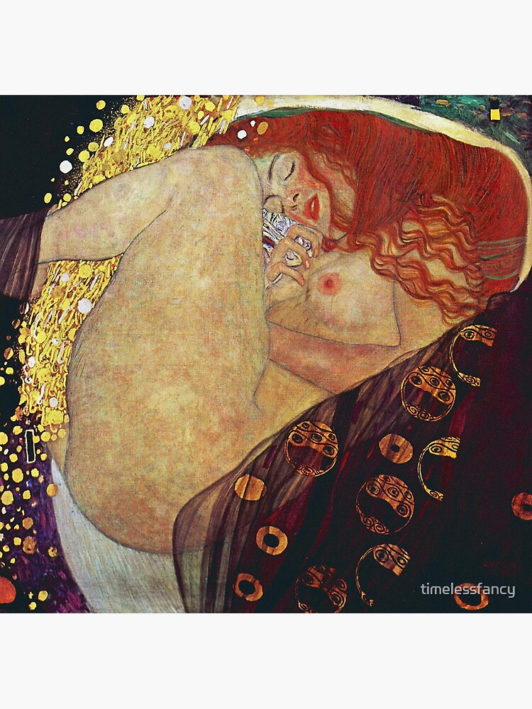 Aperçu 3 sur 3. Impression sur toile avec l'œuvre Gustav Klimt Danaë créée et vendue par timelessfancy.