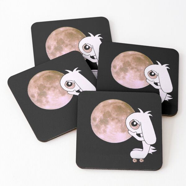 Item preview, Cute Bunny Rabbit Big Eyes Moon designed and sold by suekieper.