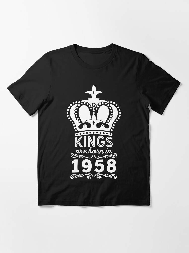 Alternate view of Birthday Boy Shirt - Kings Are Born In 1958 Essential T-Shirt