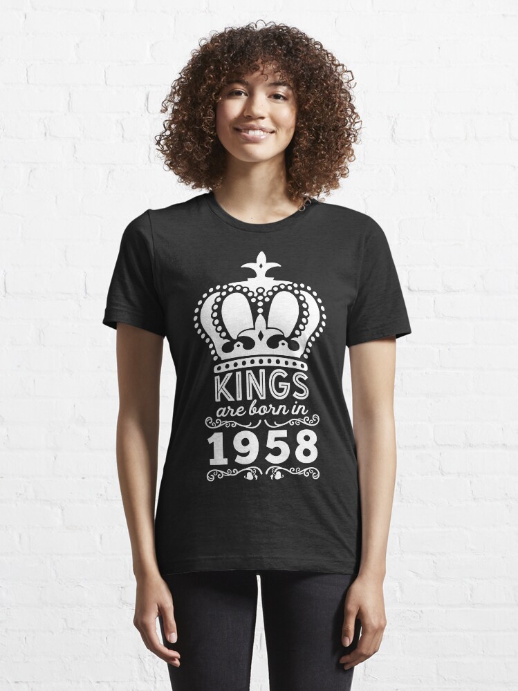 Alternate view of Birthday Boy Shirt - Kings Are Born In 1958 Essential T-Shirt