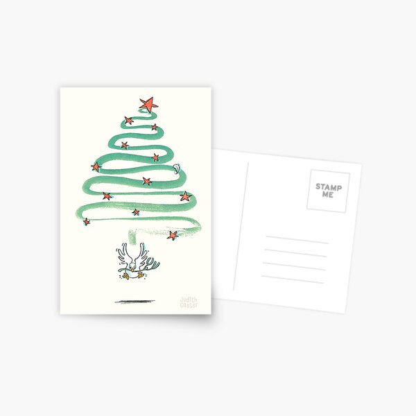 Friedenstaube Weihnachten – hell Postkarte