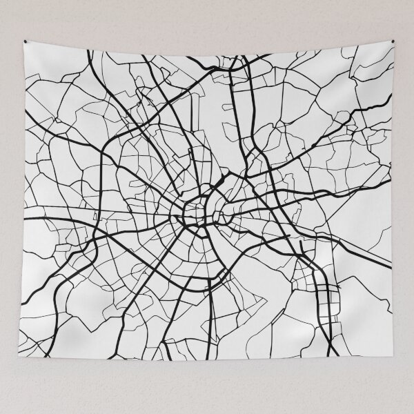 Item preview, COLOGNE GERMANY BLACK CITY STREET MAP ART designed and sold by deificusArt.